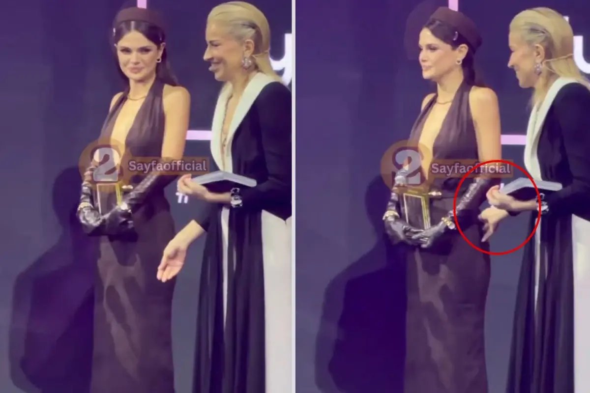 Burcu Esmersoy'un Sinem Ünsal'a Yaptığı Eylem Ödül Gecesini Şaşırttı