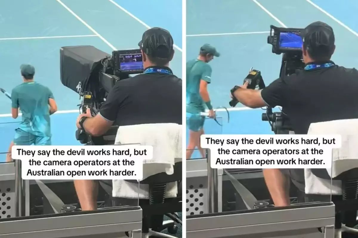 Tenis Mücadelesindeki Kameramanı Görenler Aynı Yorumda Bulundu
