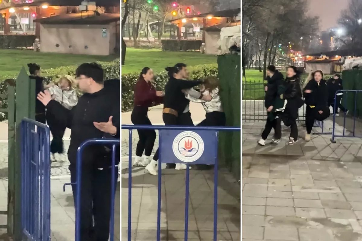 Lise Öğrencileri Parkı Boks Arenasına Dönüştürdü: Seni Vuracağım!