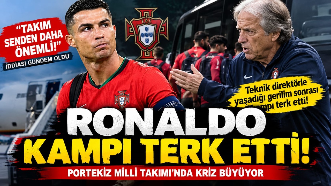 Ronaldo, Portekiz Milli Takımı Kampını Terk Etti! Kriz Büyüyor