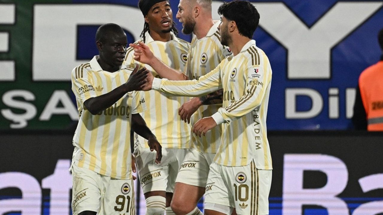 Fenerbahçe Rize deplasmanında 3 golle galibiyete uzandı