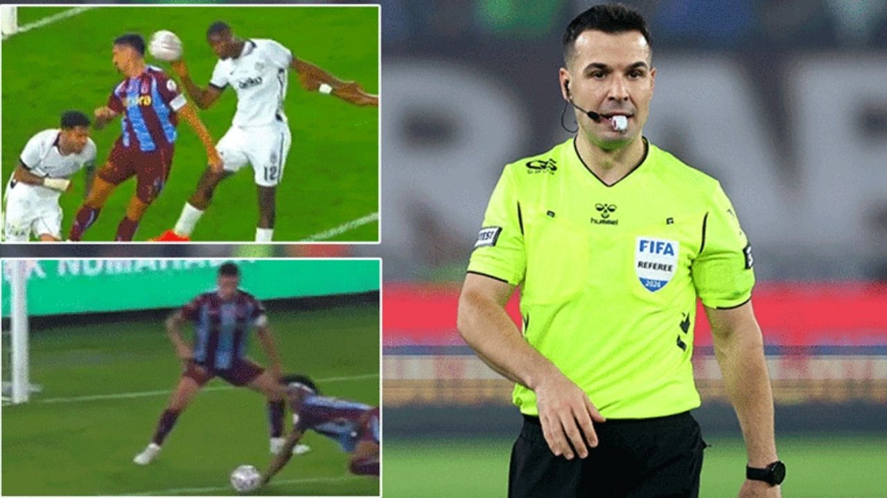 Trabzonspor-Beşiktaş Maçında Penaltı Tartışmalarına Hakemlerden Yanıt