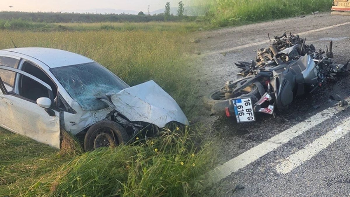 Orhangazi’de Trafik Kazası: Otomobil ve Motosiklet Çarpıştı, 4 Yaralı